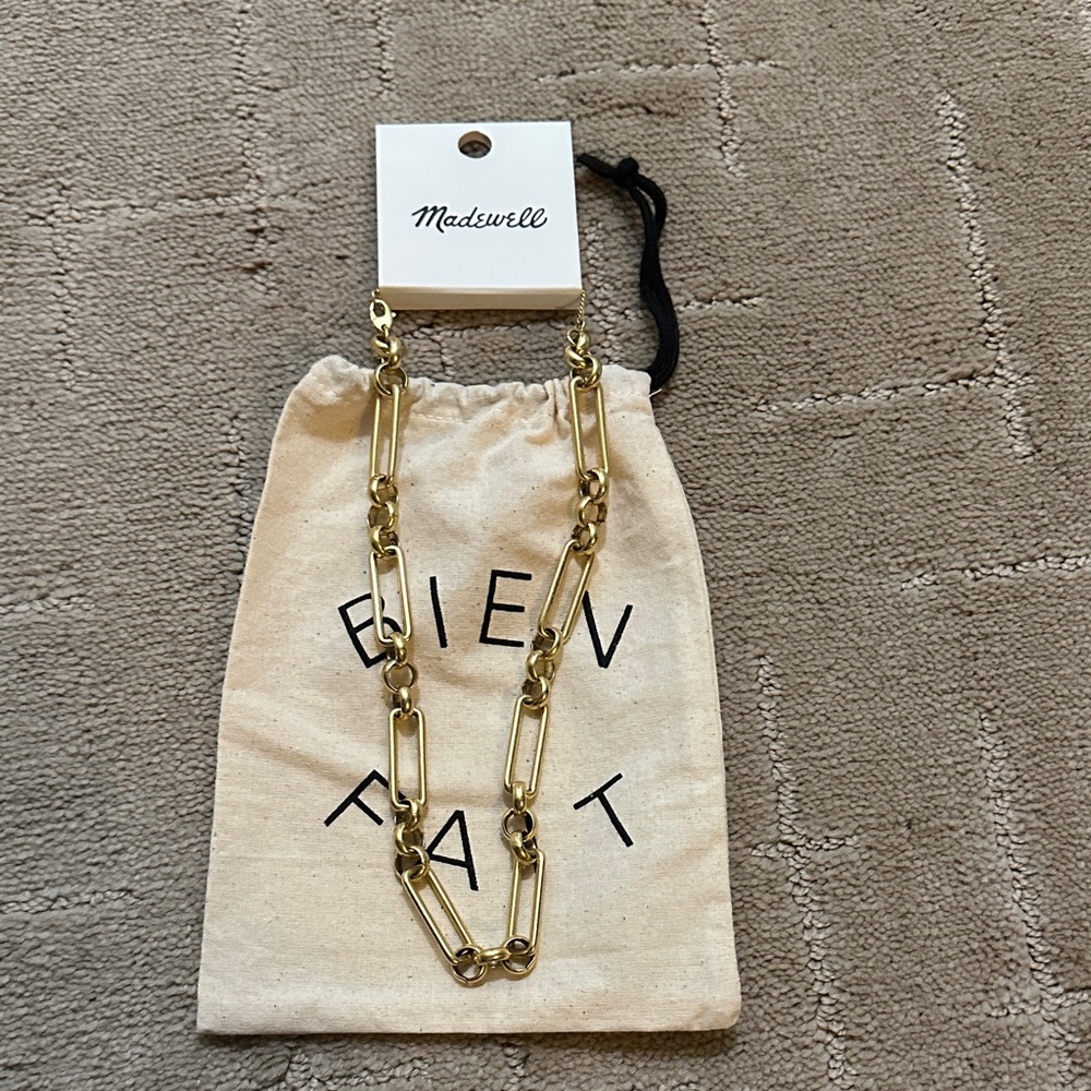Madewell Chunky Gold Link Necklace